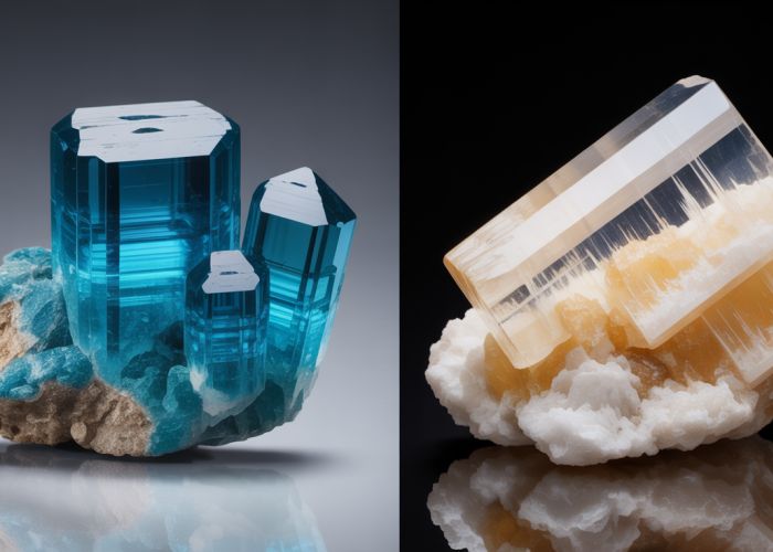 Apatite and Calcite Comparison: Visual Differences in Crystal Structure and Hardness
