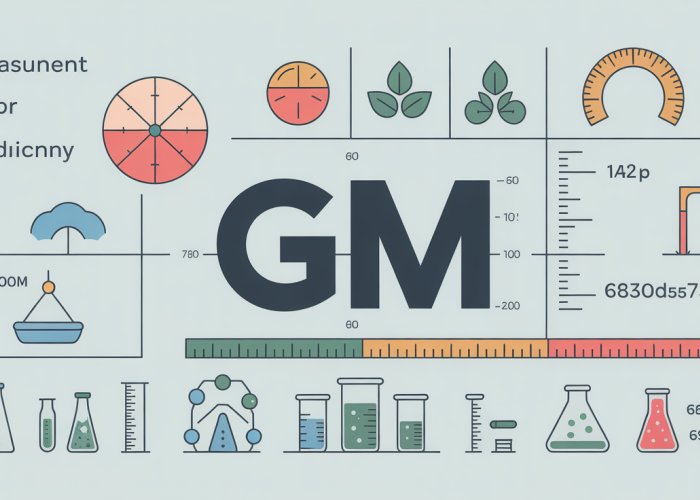 Infographic explaining the abbreviation 'gm' and its meaning in measurement, showcasing examples in medicine, engineering, and science.