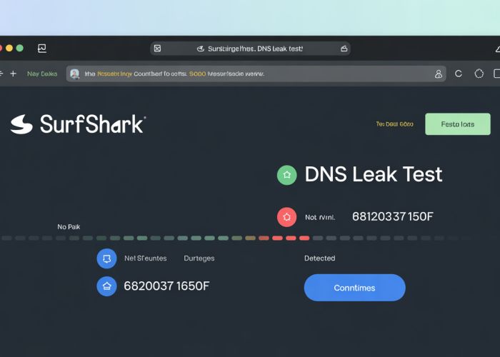 Surfshark DNS Leak Test Result: No Leaks Detected