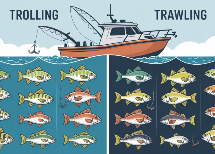 Trolling vs Trawling Fishing: A Visual Guide to the Differences