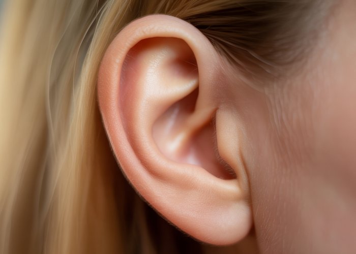 Illustration of an ear, representing occasional numbness