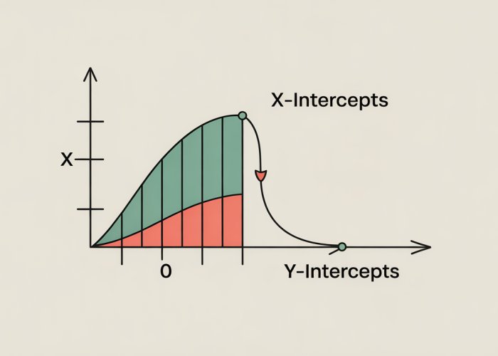 Steps to find X and Y intercepts of a Rational Function: Numerator = 0 for X-intercepts; f(0) for Y-intercept