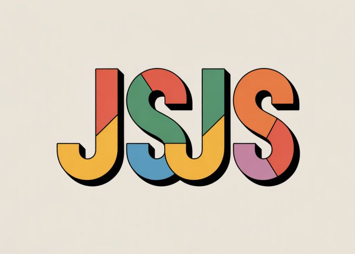 Abstract, vibrant design representing the internet slang 'jsjs'