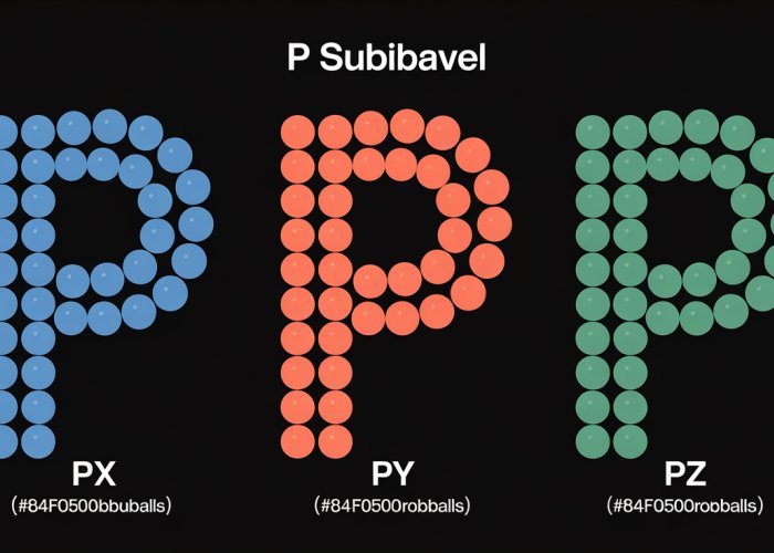 Diagram showing the three p orbitals (px, py, pz) and the maximum of six electrons that can occupy the p sublevel.