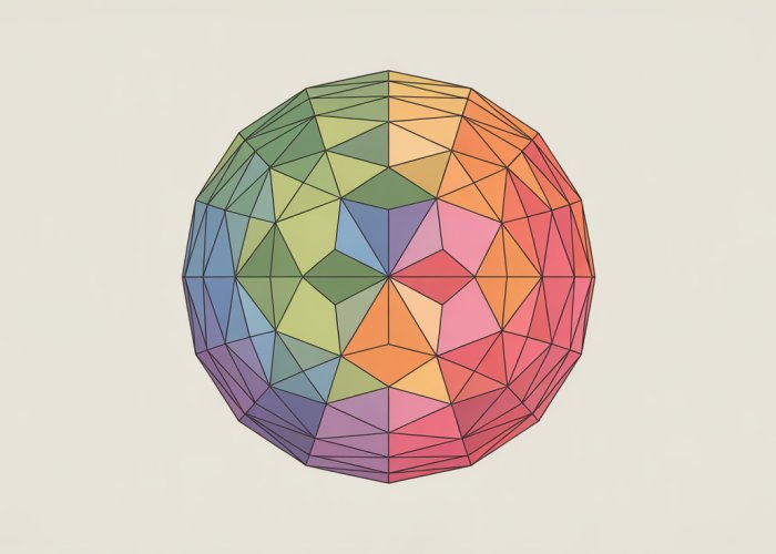 Illustration of a complex polygon with so many sides it appears almost circular.